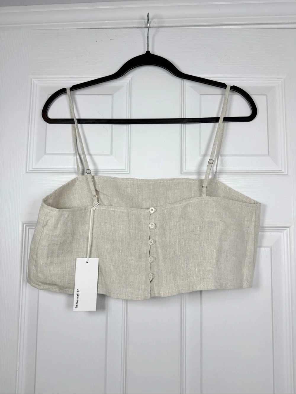 NWT! Reformation Size 10 • Cleo Linen 2 Piece Set Pants Wide Leg.
